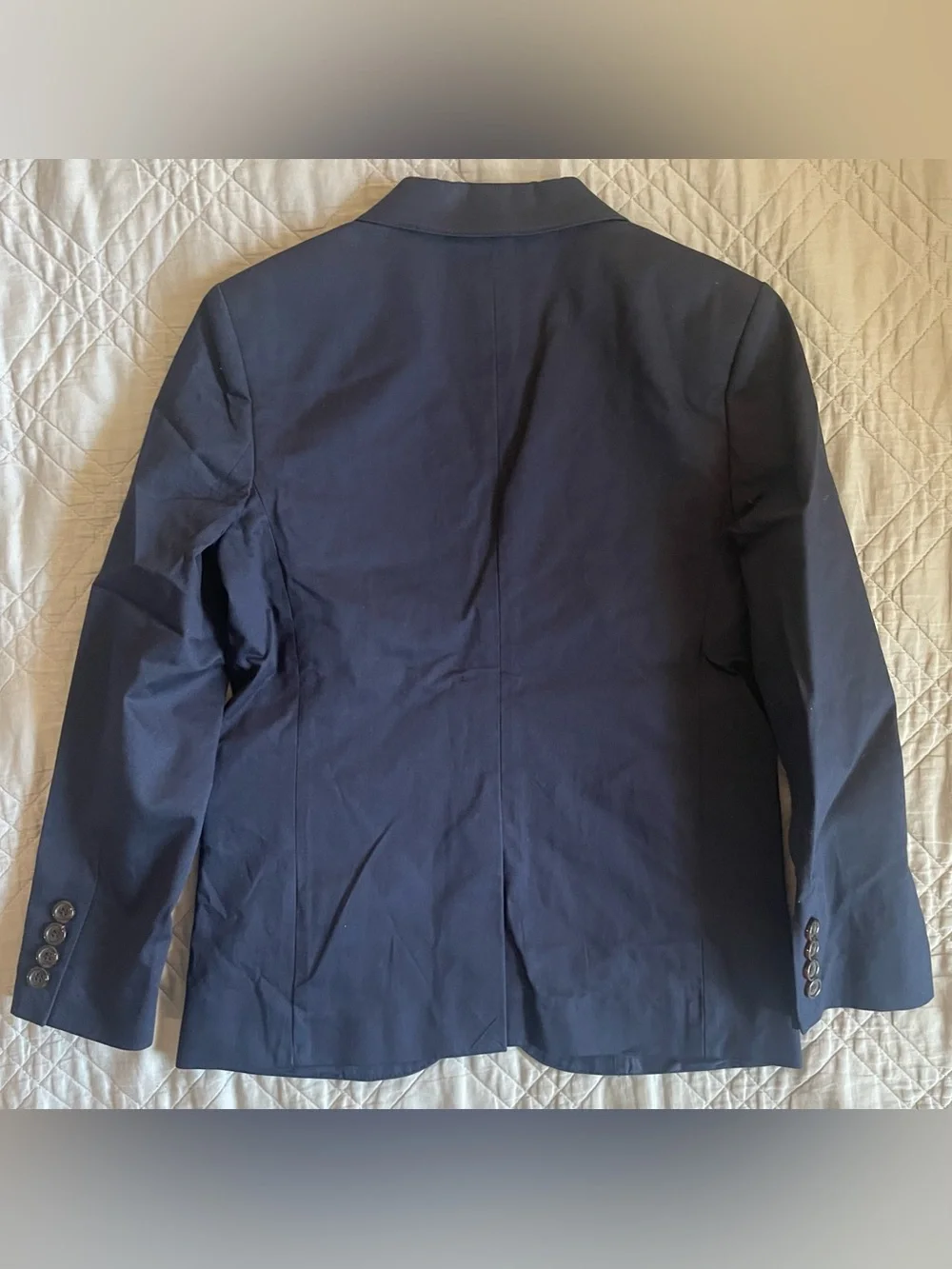 J. CREW Boys' Ludlow suit jacket in chino Navy Size 10 NWT $158 CH430